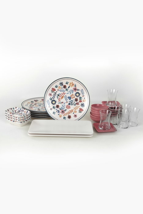 Hermia Set de desayuno de 30 piezas Multicolor